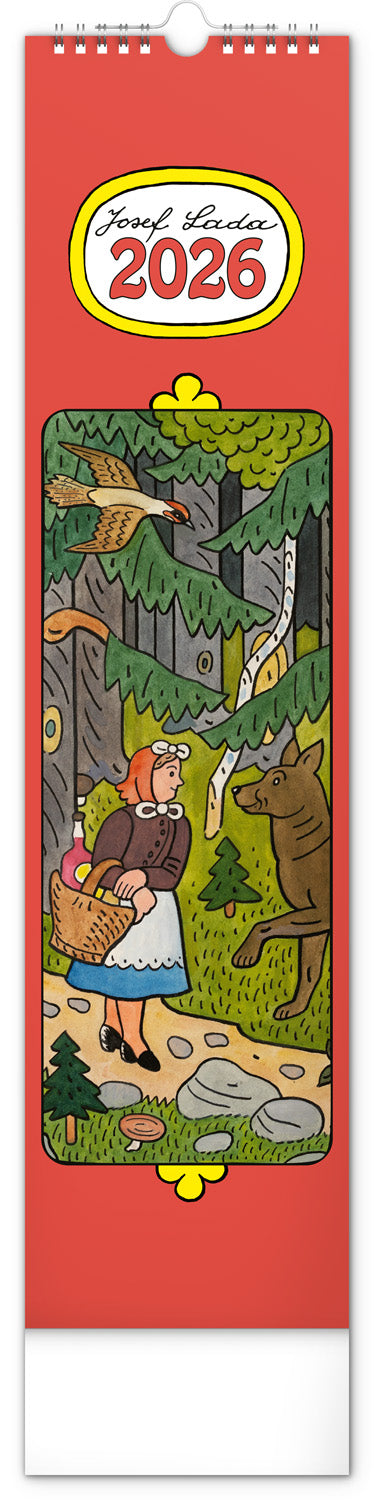 Nástěnný kalendář Josef Lada 2026, 12 x 48 cm