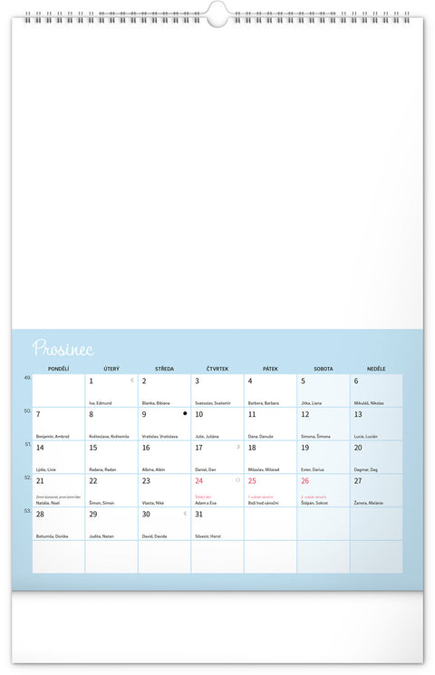 Kreativní rodinný kalendář 2026, 33 x 46 cm