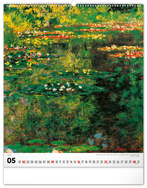 Nástěnný kalendář Impresionismus 2027, 48 x 56 cm