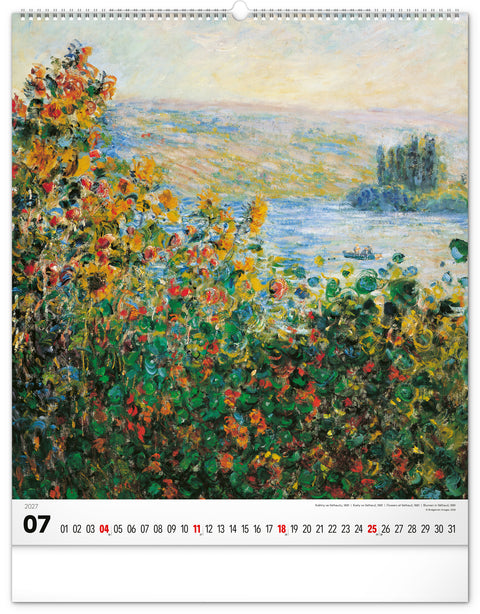 Nástěnný kalendář Impresionismus 2027, 48 x 56 cm