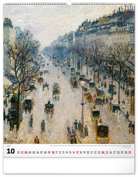 Nástěnný kalendář Impresionismus 2027, 48 x 56 cm