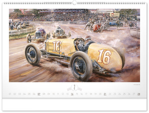 Nástěnný kalendář Oldtimers – Václav Zapadlík 2027, 64 x 42 cm