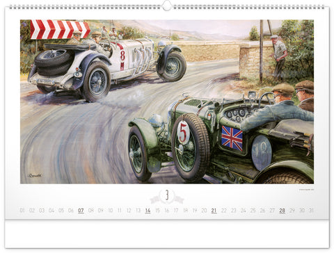 Nástěnný kalendář Oldtimers – Václav Zapadlík 2027, 64 x 42 cm