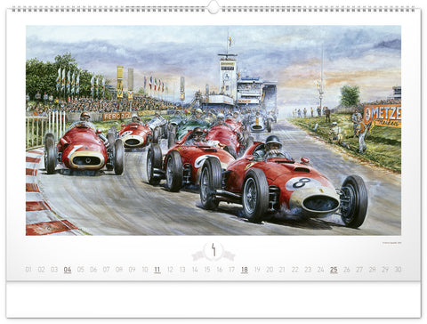 Nástěnný kalendář Oldtimers – Václav Zapadlík 2027, 64 x 42 cm
