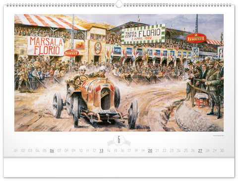 Nástěnný kalendář Oldtimers – Václav Zapadlík 2027, 64 x 42 cm