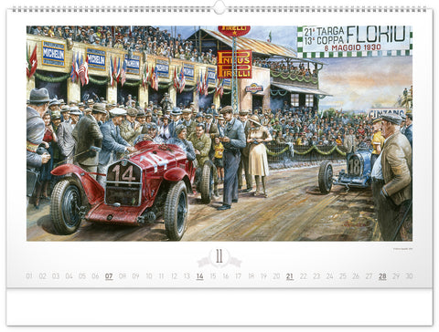 Nástěnný kalendář Oldtimers – Václav Zapadlík 2027, 64 x 42 cm