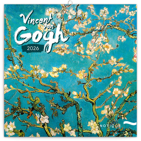 Poznámkový kalendář Vincent van Gogh 2026, 30 x 30 cm
