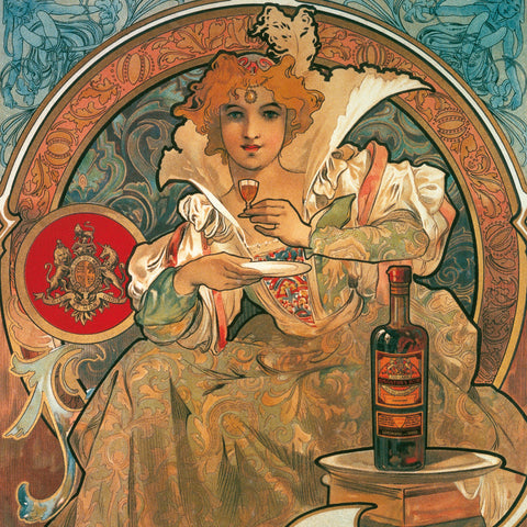 Poznámkový kalendář Alfons Mucha 2026, 30 x 30 cm