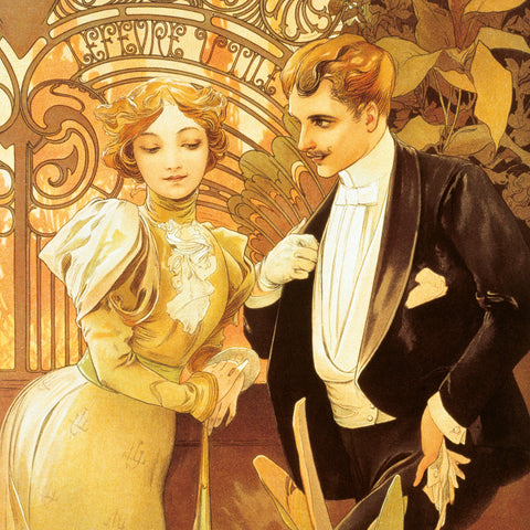 Poznámkový kalendář Alfons Mucha 2026, 30 x 30 cm