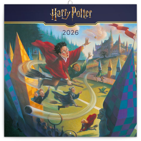 Poznámkový kalendář Harry Potter 2026, 30 x 30 cm