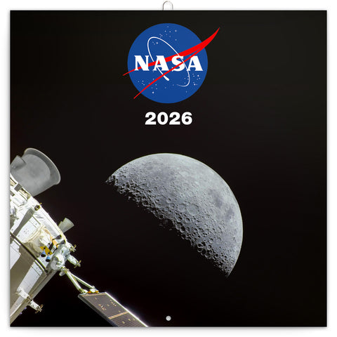Poznámkový kalendář NASA 2026, 30 x 30 cm
