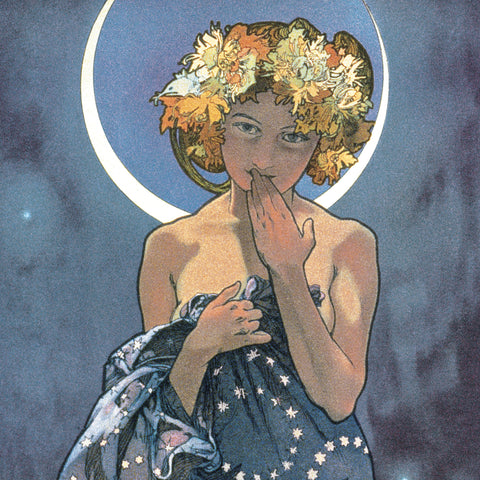 Poznámkový kalendář Alfons Mucha 2027, 30 x 30 cm