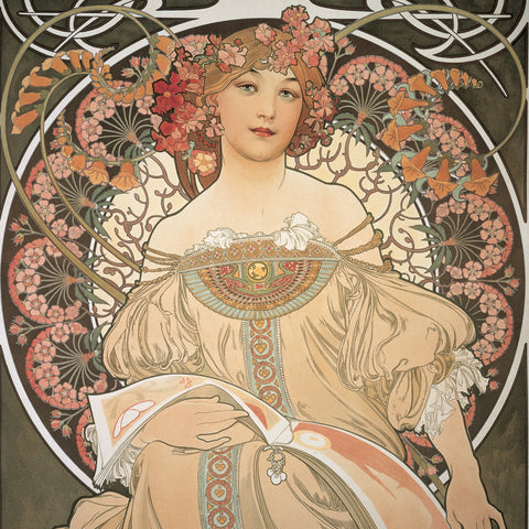Poznámkový kalendář Alfons Mucha 2027, 30 x 30 cm