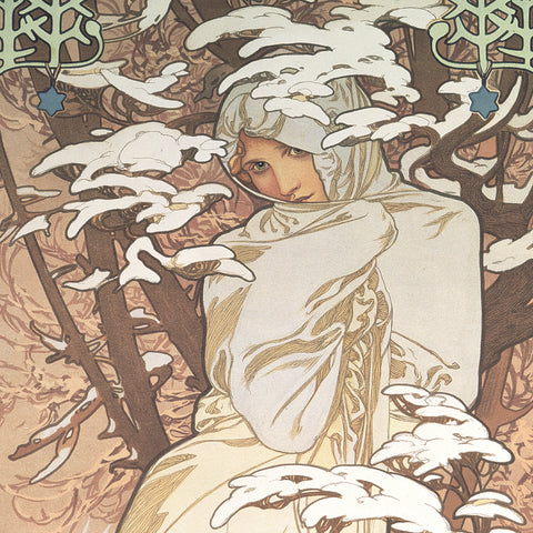 Poznámkový kalendář Alfons Mucha 2027, 30 x 30 cm