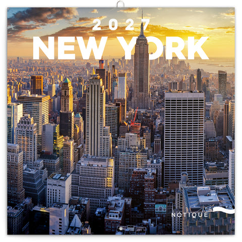 Poznámkový kalendář New York 2027, 30 x 30 cm