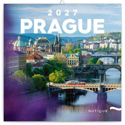 Poznámkový kalendář Praha 2027, 30 x 30 cm