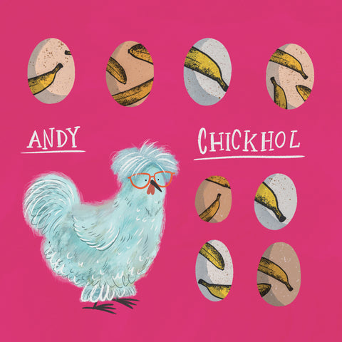 Poznámkový kalendář Chicken Artists 2027, 30 x 30 cm