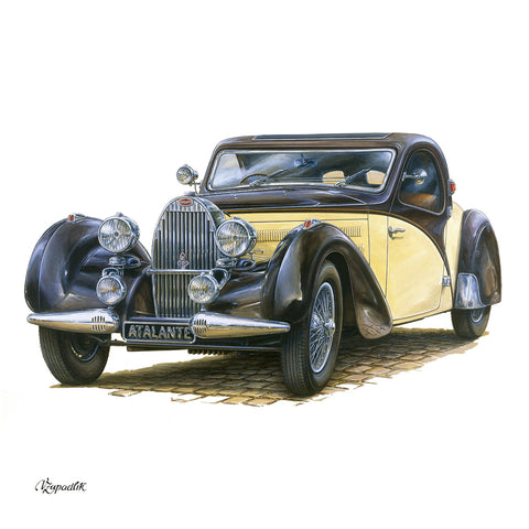 Poznámkový kalendář Classic Cars – Václav Zapadlík 2027, PLASTIC FREE, 30 x 30 cm