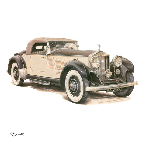 Poznámkový kalendář Classic Cars – Václav Zapadlík 2027, PLASTIC FREE, 30 x 30 cm
