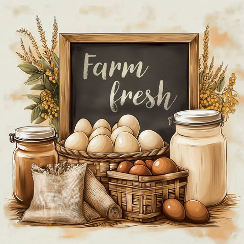 Poznámkový kalendář Farmářské trhy 2027, PLASTIC FREE, 30 x 30 cm