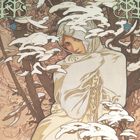 Poznámkový kalendář Alfons Mucha  2027, 20 x 20 cm