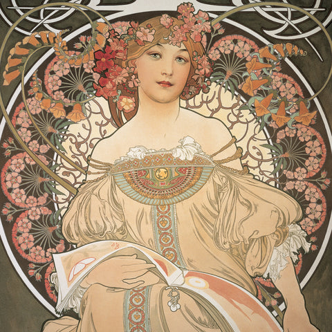 Poznámkový kalendář Alfons Mucha  2027, 20 x 20 cm