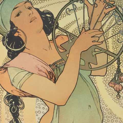 Poznámkový kalendář Alfons Mucha  2027, 20 x 20 cm
