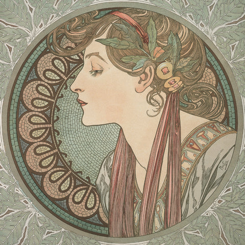 Poznámkový kalendář Alfons Mucha  2027, 20 x 20 cm