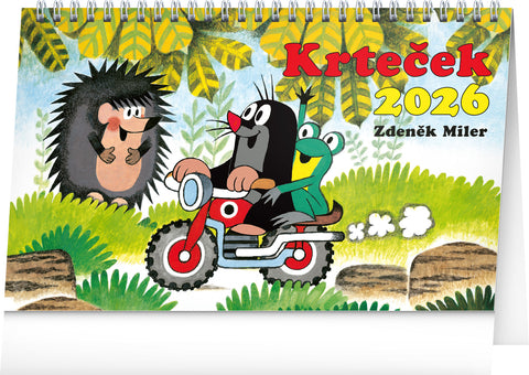 Stolní kalendář Krteček 2026, 23,1 x 14,5 cm