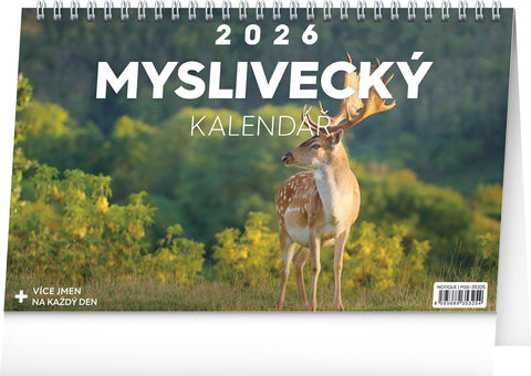 Stolní Myslivecký kalendář 2026, 23,1 x 14,5 cm