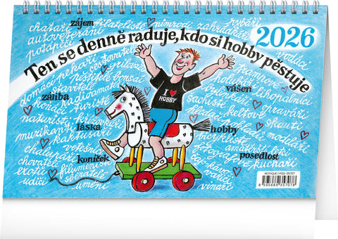 Stolní kalendář Naše hobby 2026 – Kamila Skopová, 23,1 x 14,5 cm