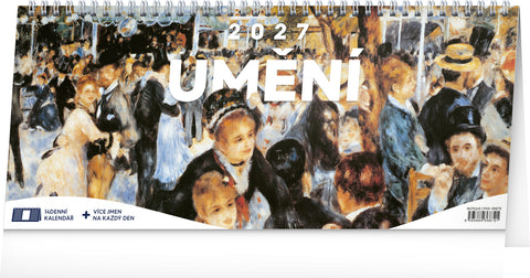 Stolní kalendář Umění 2027 – 14denní, 33 x 14,5 cm