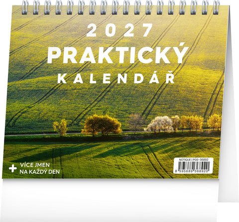 Stolní kalendář Praktický kalendář s citáty 2027, 16,5 x 13 cm