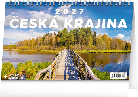 Stolní kalendář Česká krajina 2027, 23,1 x 14,5 cm